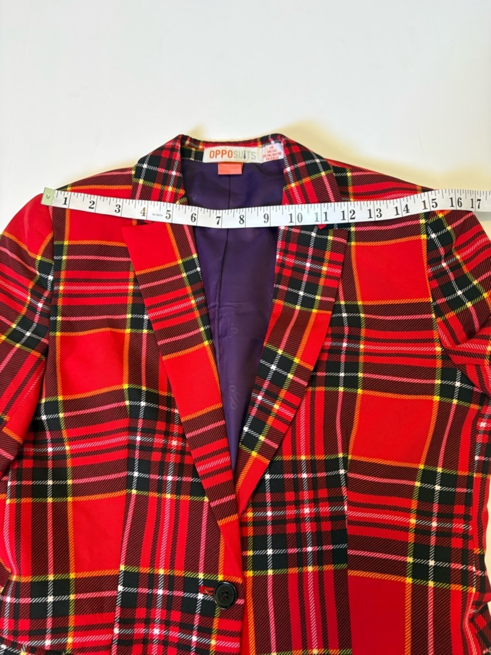Opposuit, The Lumberjackie, Red Plaid Women's Blazer & Skirt Set, Sz 10. - Picture 11 of 16